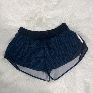 Blue Lululemon 2” shorts Size 6